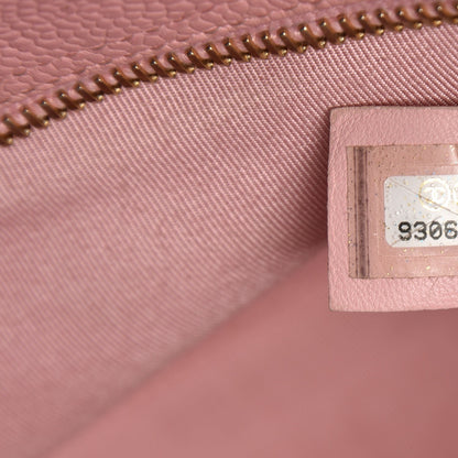 Chanel Caviar Quilted Small Bowler Pink 7 of 10