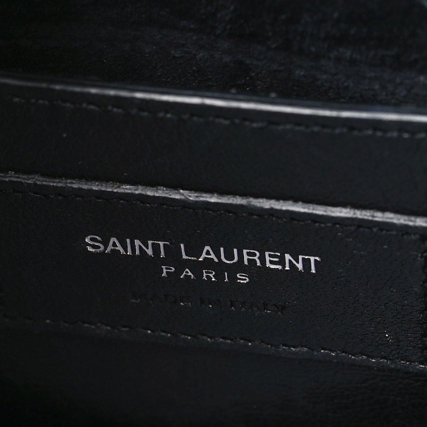 Saint Laurent Sheepskin Matelasse Chevron Baby Duffle Black 6 of 8