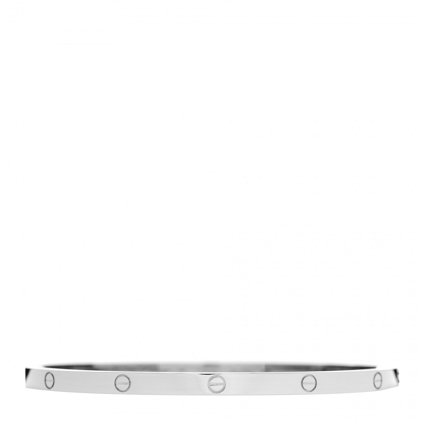 18K White Gold Small LOVE Bracelet 18