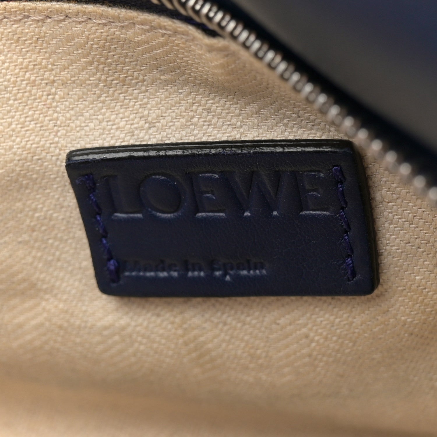 Loewe Calfskin Medium Puzzle Bag  Marine 6 of 11