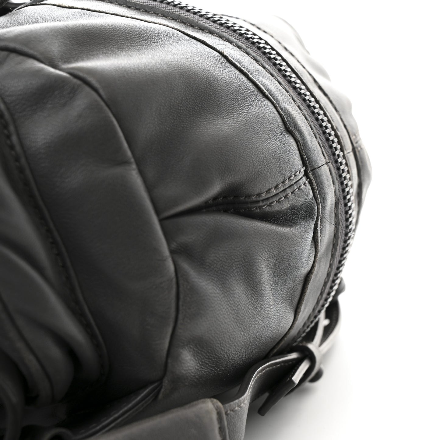 Lambskin Backpack Bag Grey