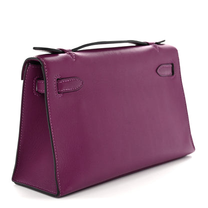Hermes Swift Kelly Pochette Clutch Anemone 3 of 10