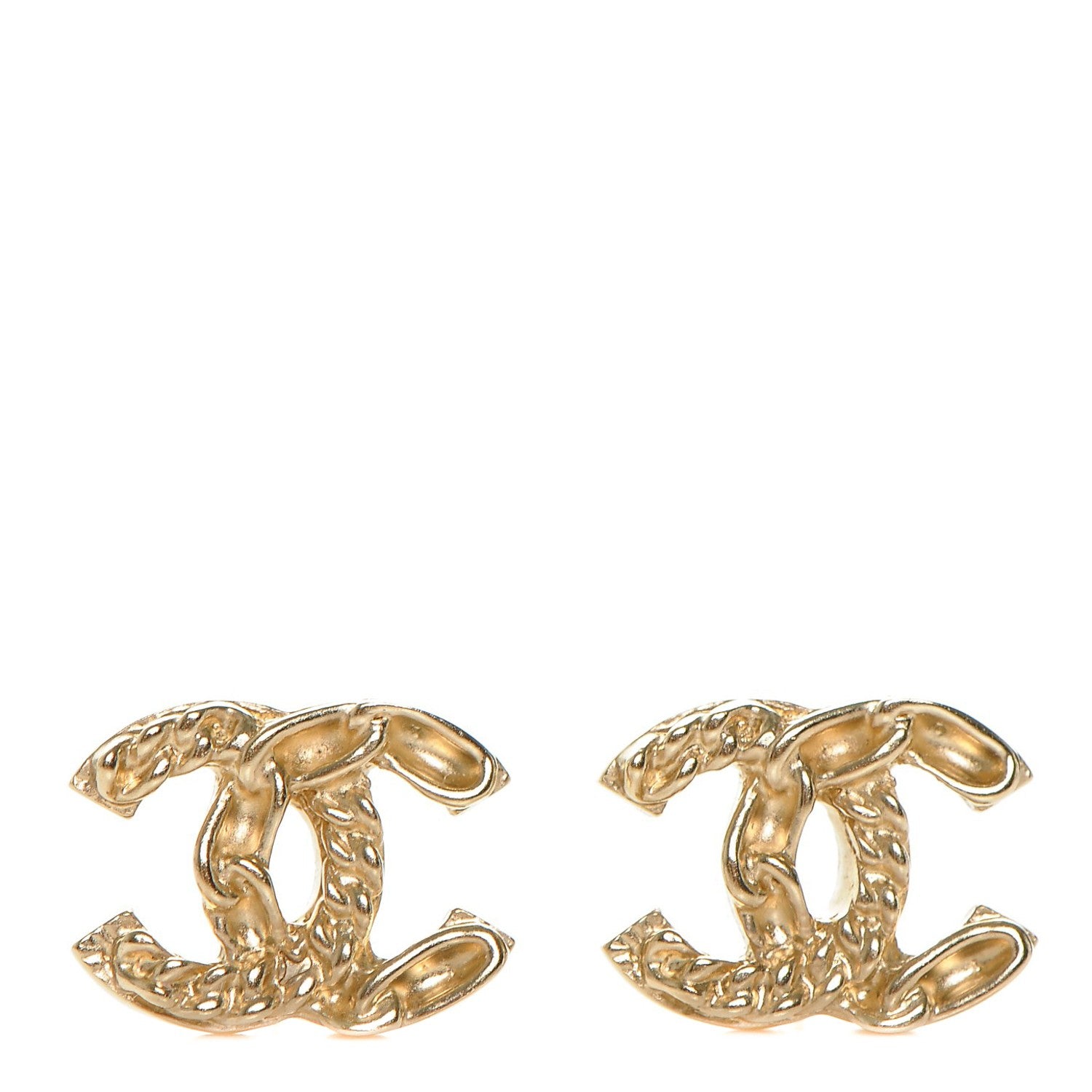 Chanel CC Chain Earrings Gold 1 of 4