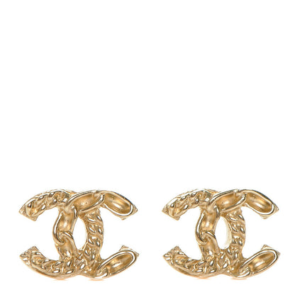 Chanel CC Chain Earrings Gold 1 of 4