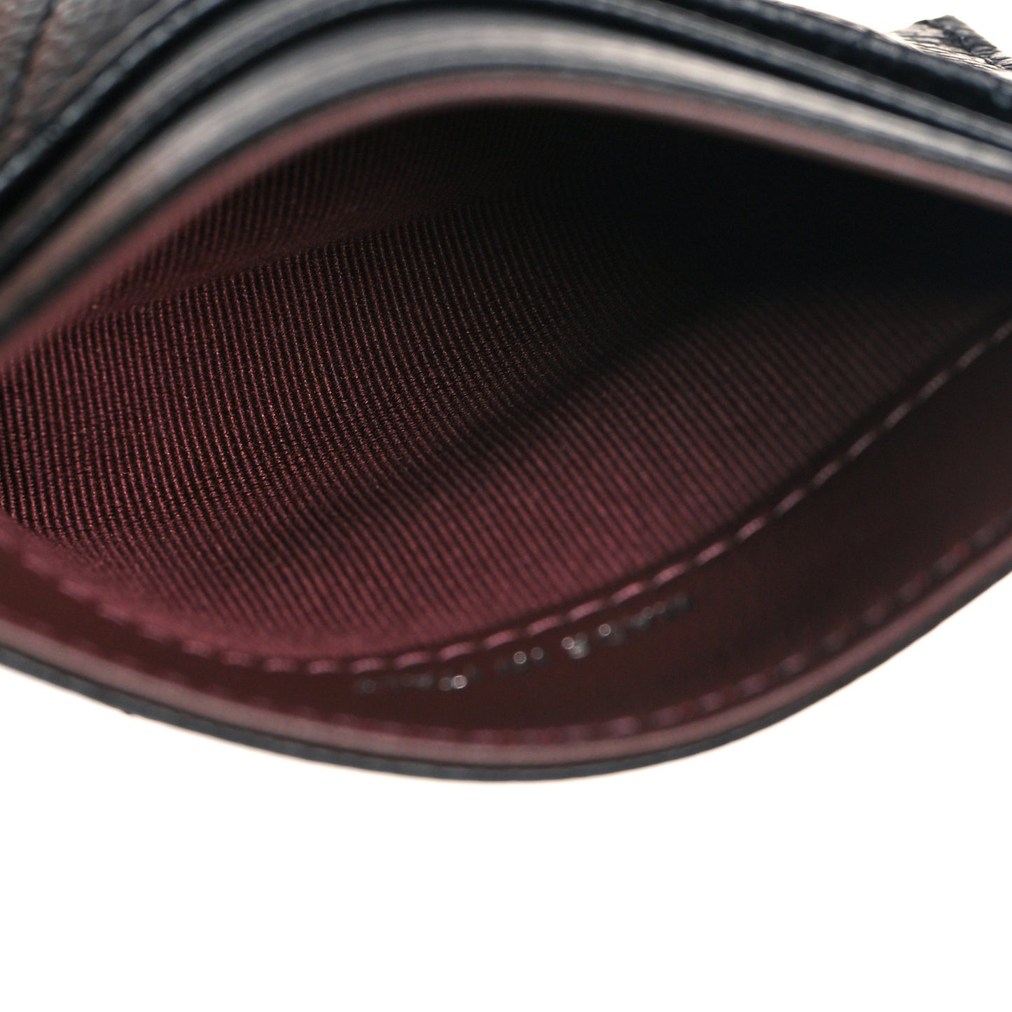 Caviar Quilted Card Holder Black