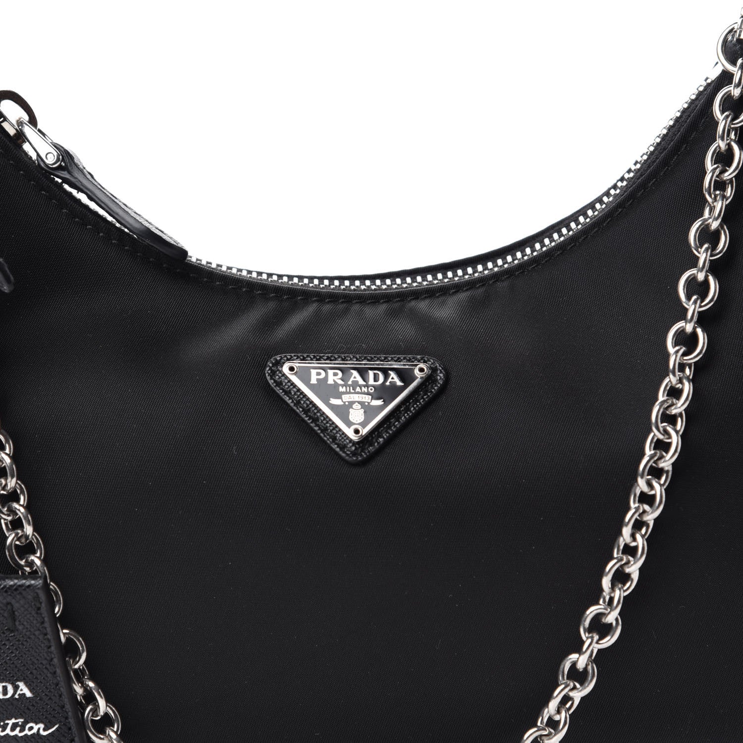 Prada Nylon Re-Edition 2005 Shoulder Bag Black 12 of 13