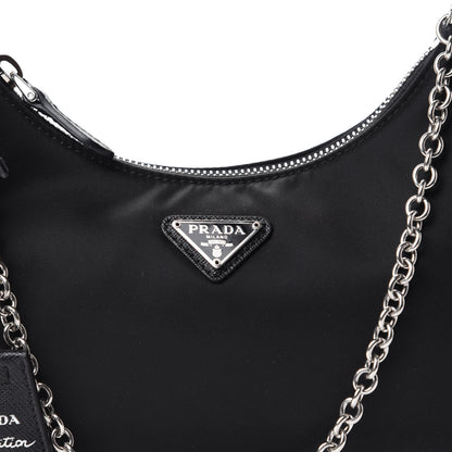 Prada Nylon Re-Edition 2005 Shoulder Bag Black 12 of 13