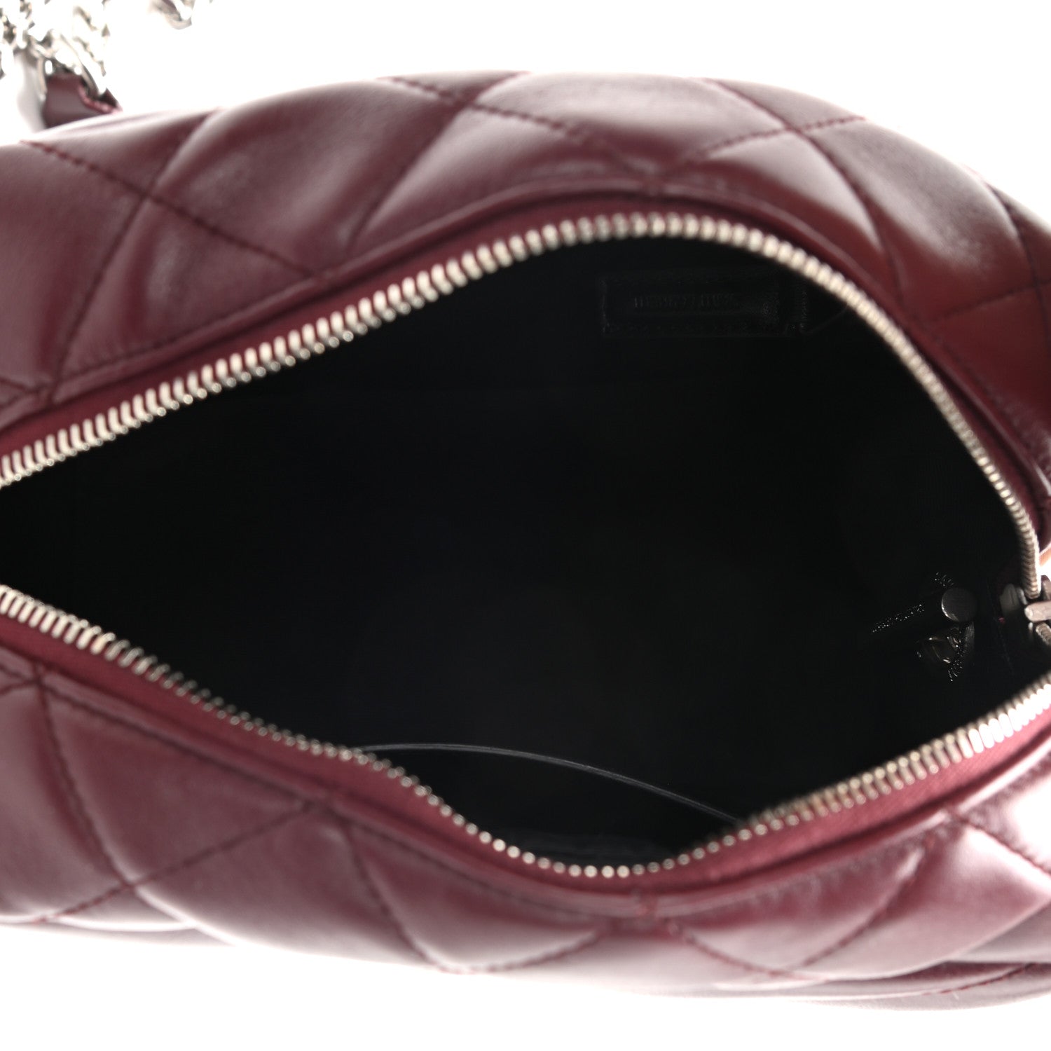 Saint Laurent Calfskin Y Quilted Monogram Small Loulou Bowling Bag Rouge Legion 7 of 10