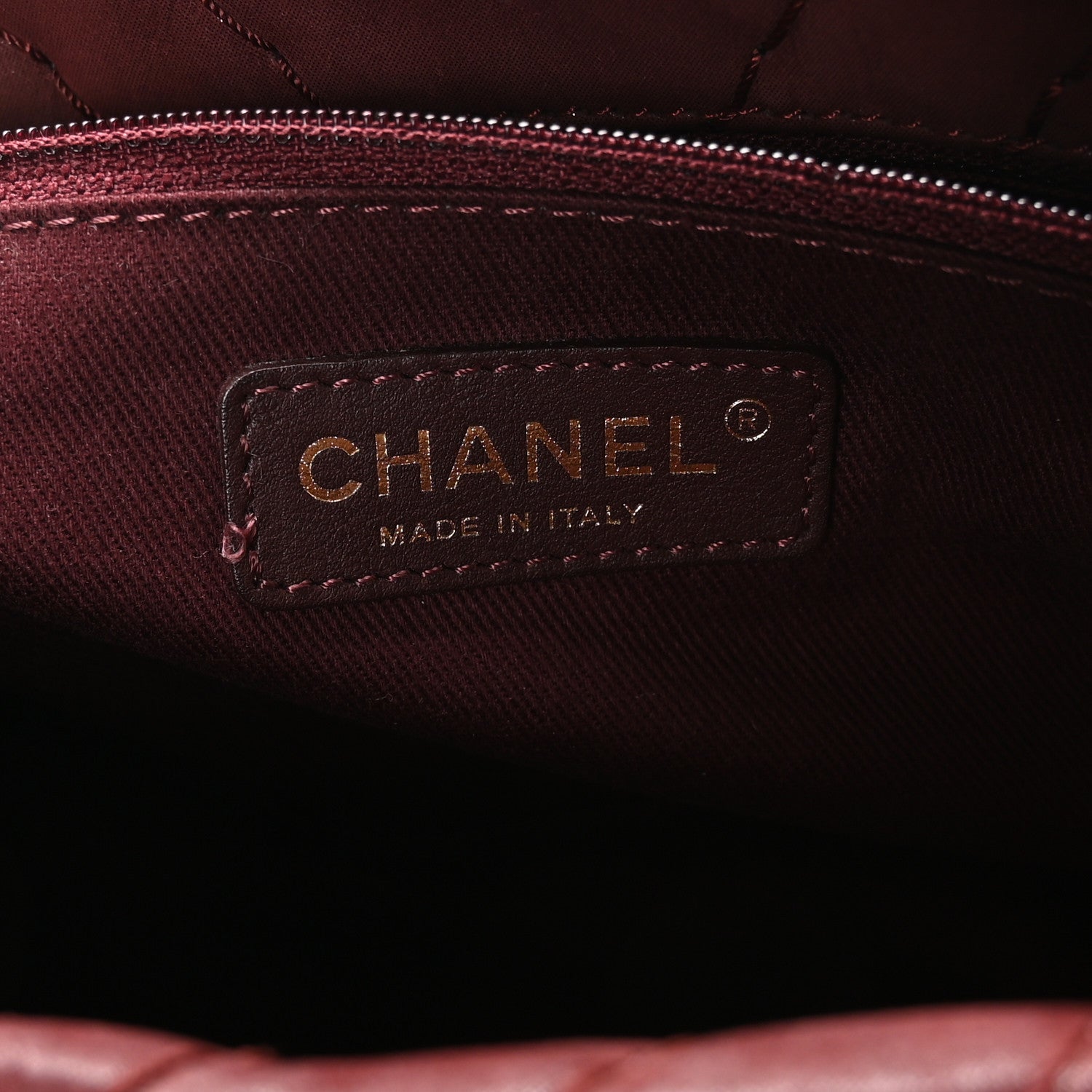 Chanel Iridescent Calfskin Surpique Chevron Flap Burgundy 6 of 10