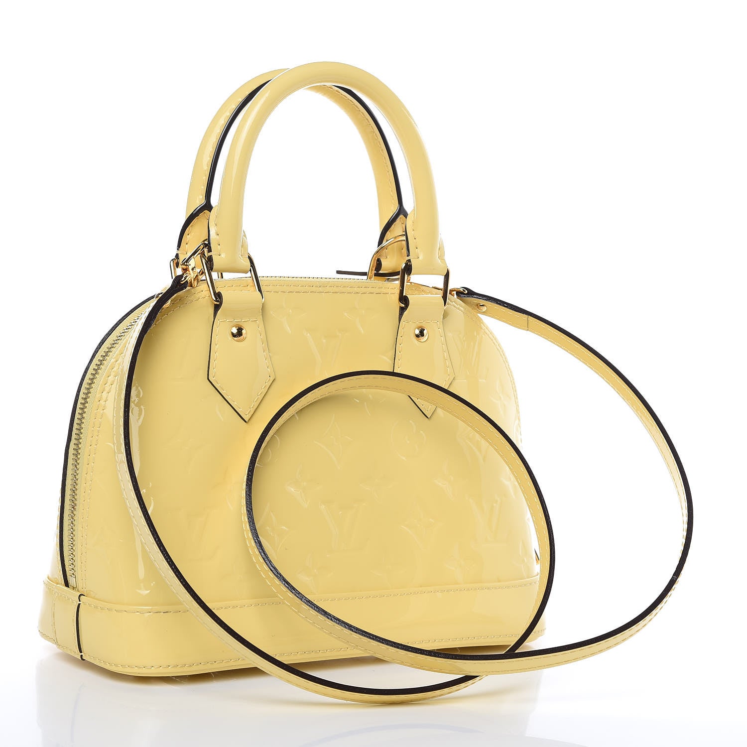 Louis Vuitton Vernis Alma BB Citrine 3 of 9