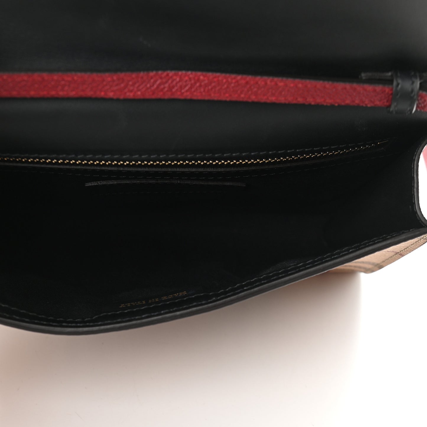 Derby Calfskin Haymarket Check Small Loxley Crossbody Bright Toffee Multicolor