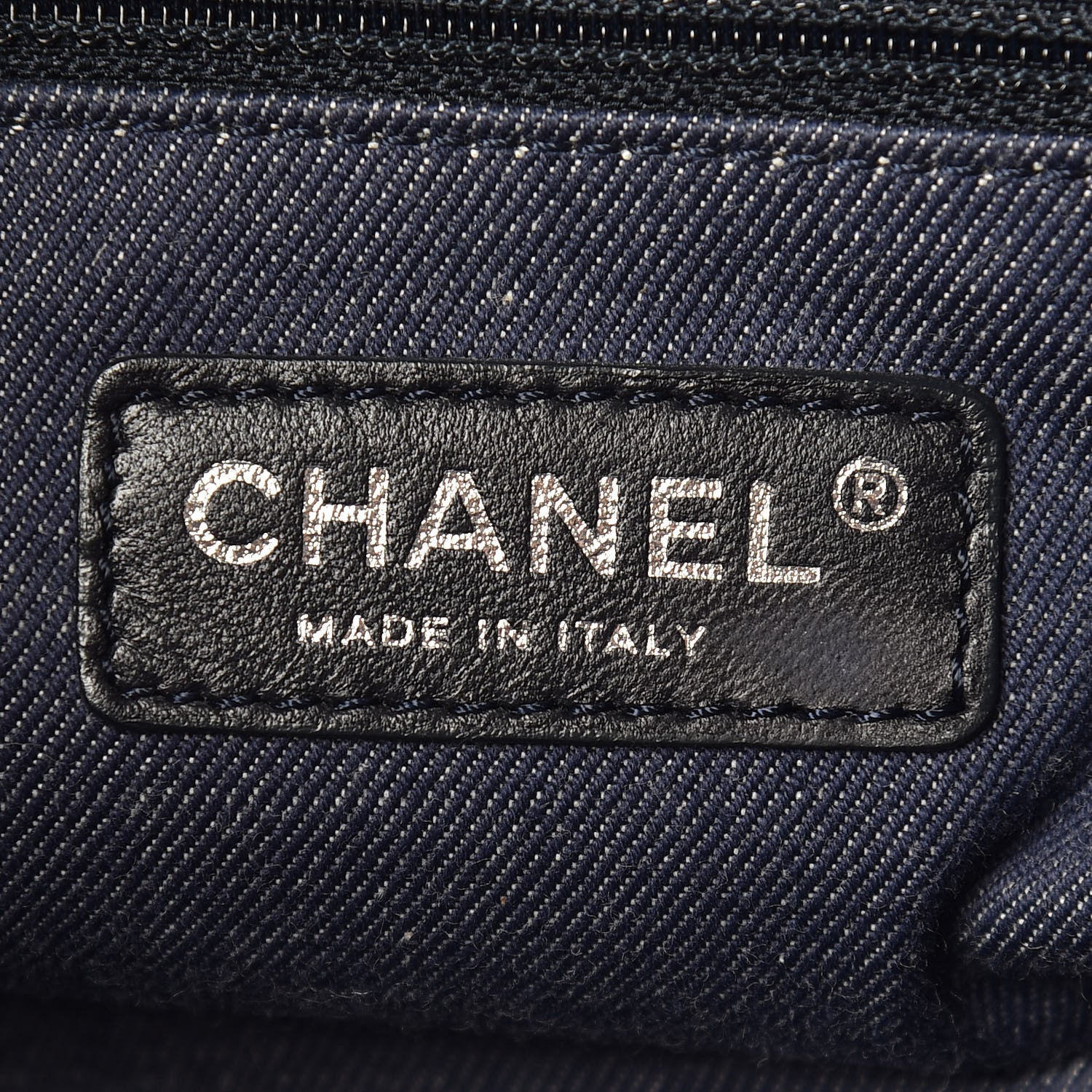 Chanel Striped Canvas CC Large Shopping Tote Blue Red White 8 of 11