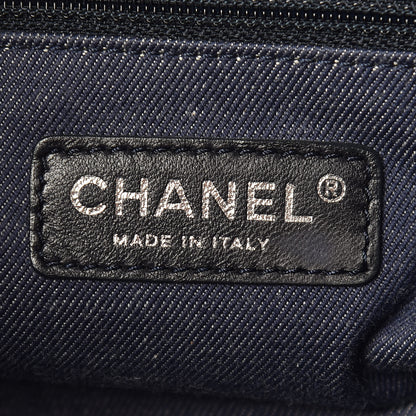 Chanel Striped Canvas CC Large Shopping Tote Blue Red White 8 of 11