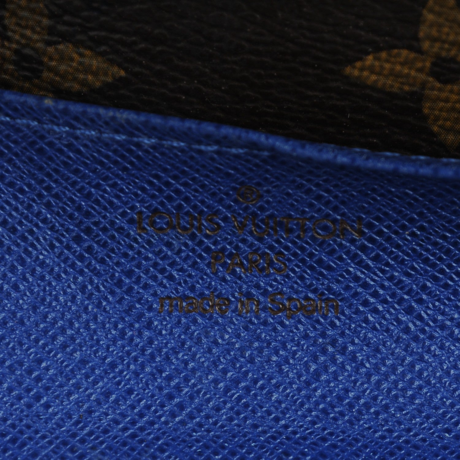 Louis Vuitton Monogram Emilie Wallet Blue 6 of 8