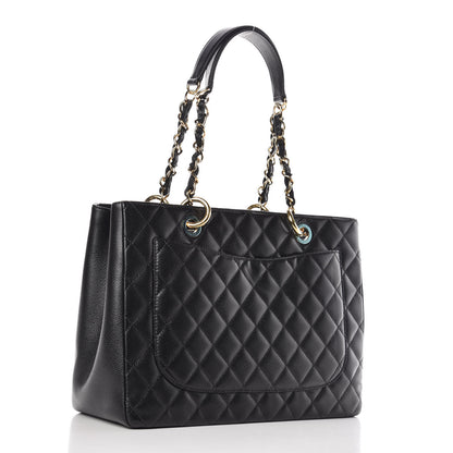 Chanel Caviar Quilted Grand Shopping Tote GST Black 3 of 9