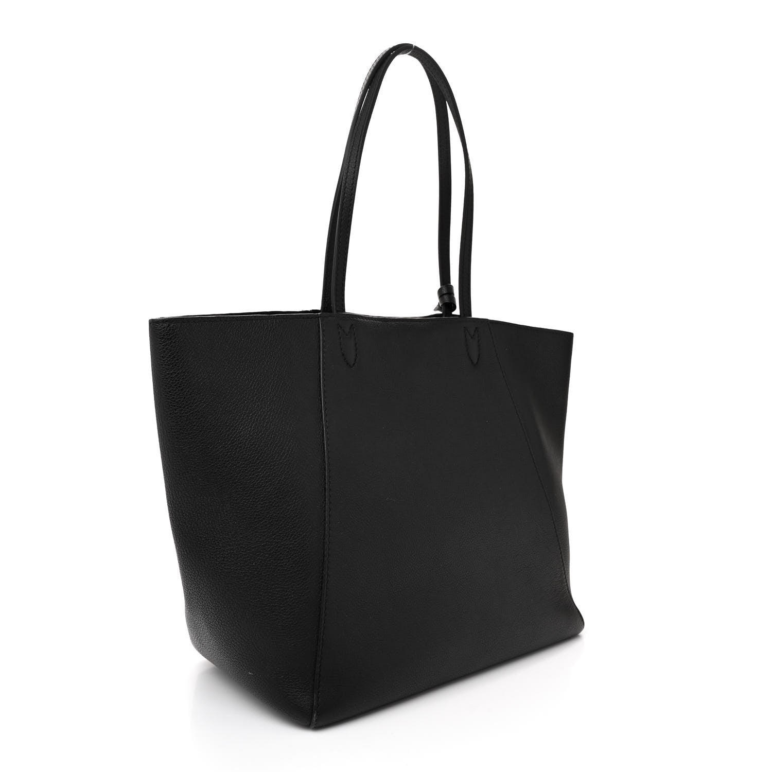 Louis Vuitton Calfskin Lockme Cabas Black 3 of 17