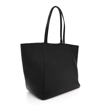 Louis Vuitton Calfskin Lockme Cabas Black 3 of 17