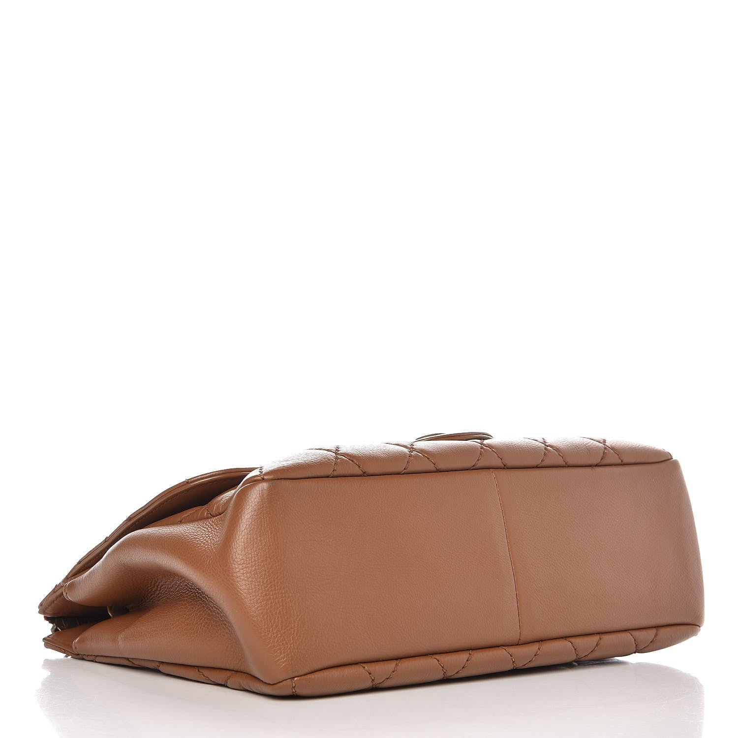 Chanel Calfskin Large Blizzard Zip Top Flap Bag Light Brown 4 of 11