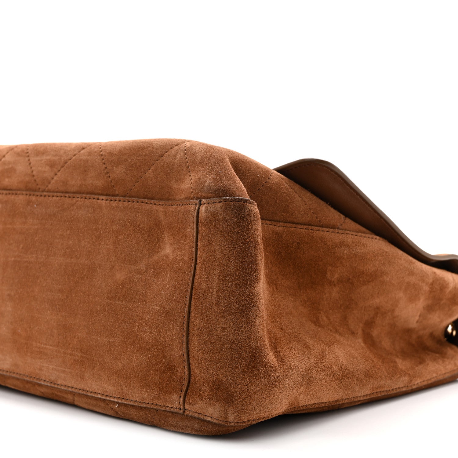 Chanel Suede Calfskin Souplissimo Maxi Flap Camel 10 of 10