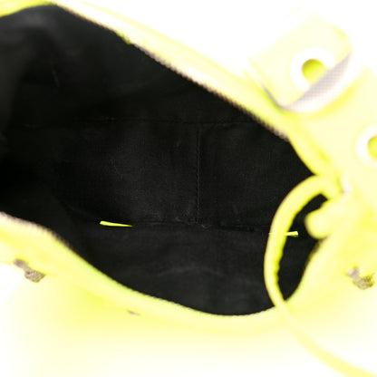 Balenciaga Agneau Arena Le Cagole Shoulder Bag XS Fluo Yellow 5 of 11