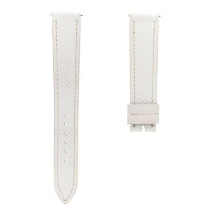 Hermes Epsom Heure H Hour Watch PM Strap White 1 of 10