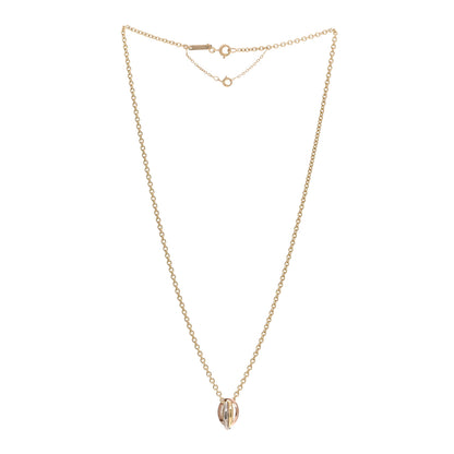 Cartier 18K Pink Yellow White Gold Baby Trinity Pendant Necklace 3 of 6