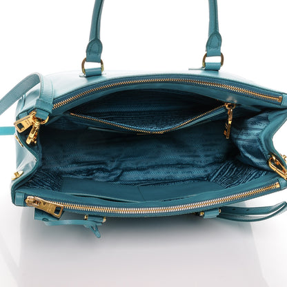 Prada Saffiano Large Galleria Double Zip Tote Turchese 5 of 10