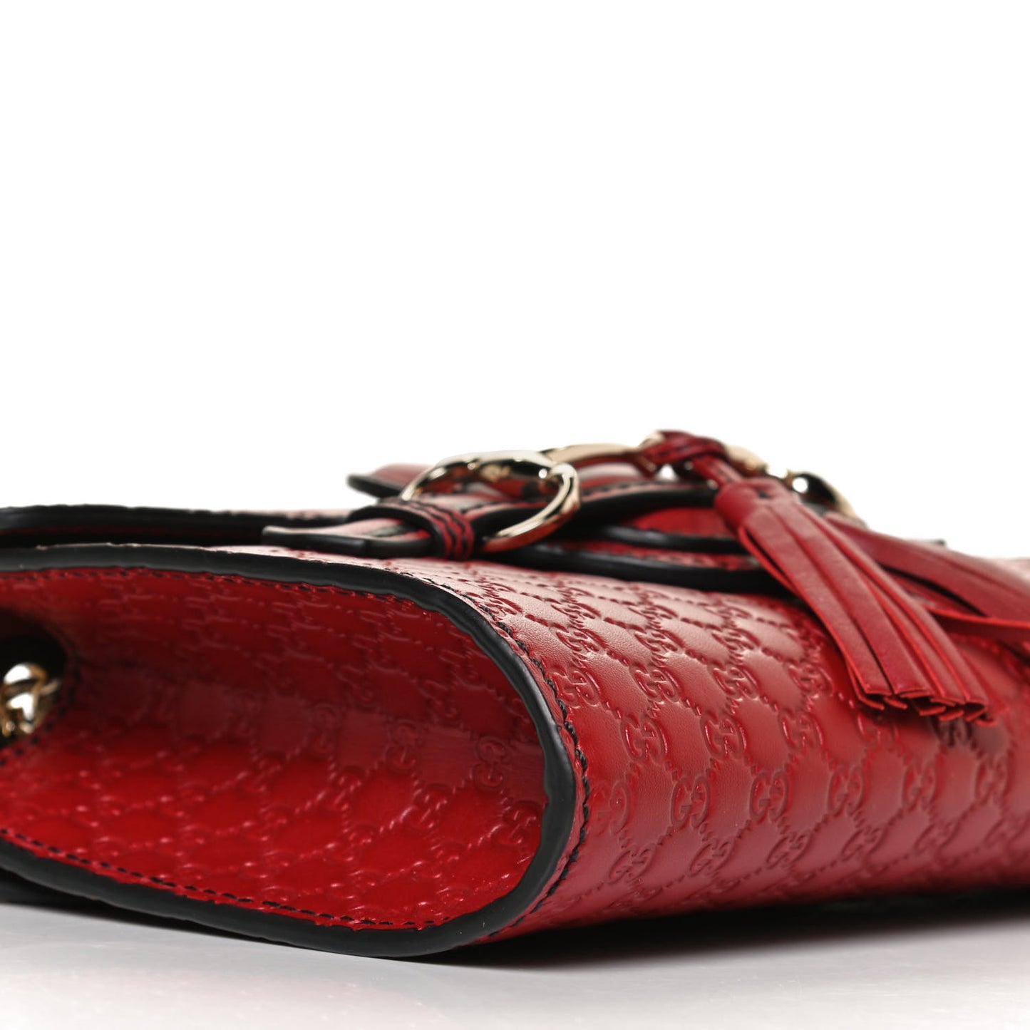 Soft Microguccissima Mini Emily Chain Shoulder Bag Rosso