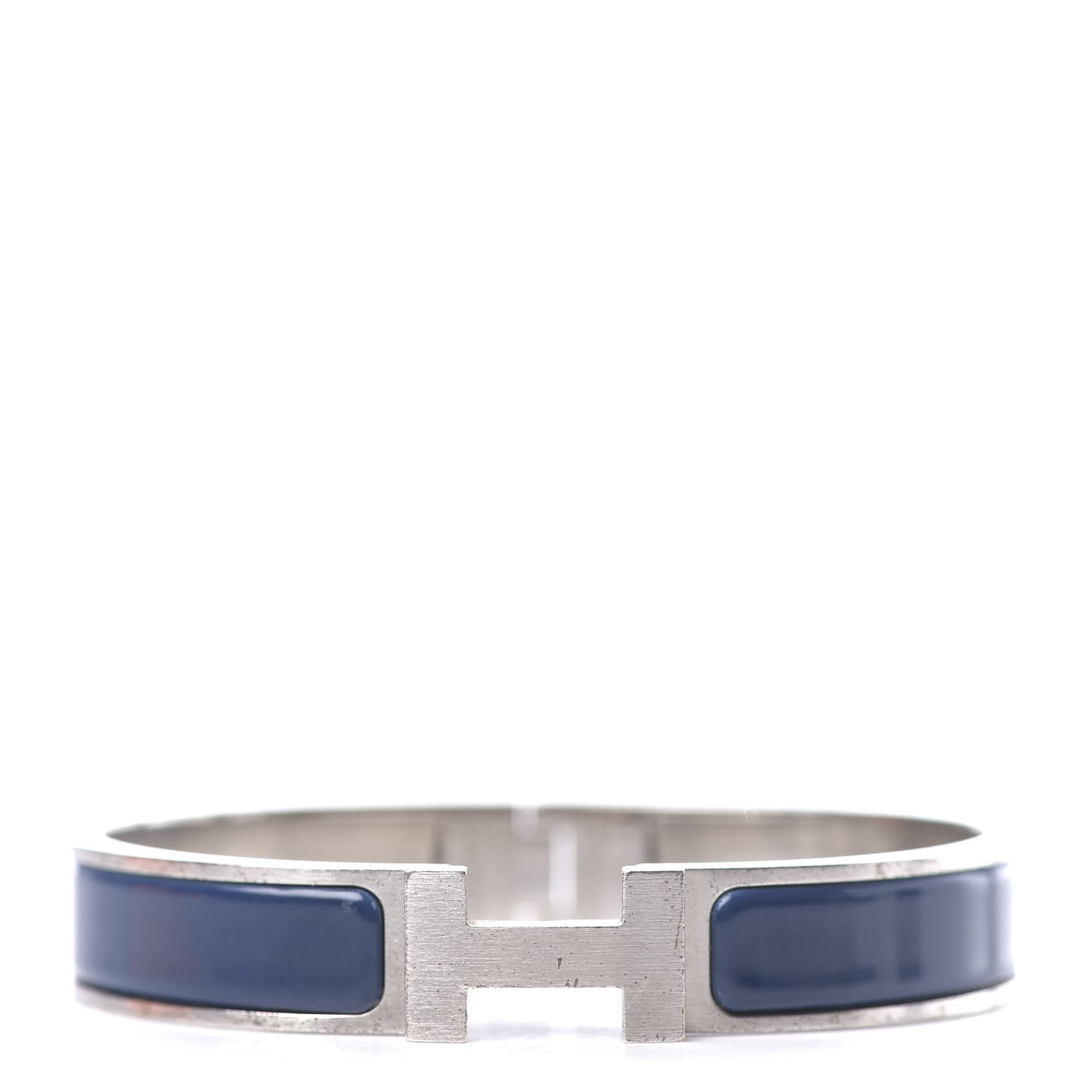 Matte Enamel Narrow Clic Clac HH Bracelet GM Indigo