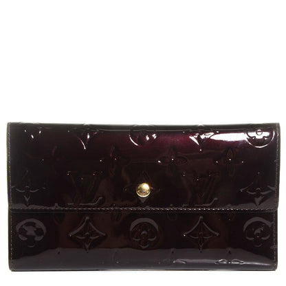 Louis Vuitton Vernis Porte Tresor International Wallet Amarante 1 of 7