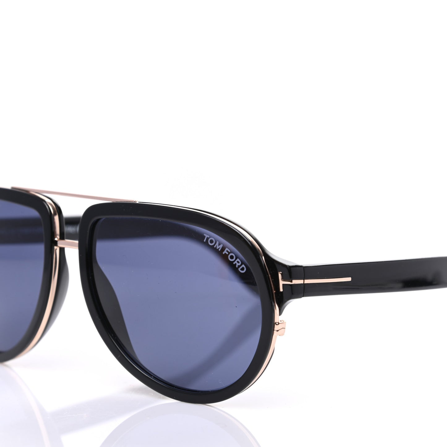 Geoffrey Aviator Sunglasses TF0779 Black Blue