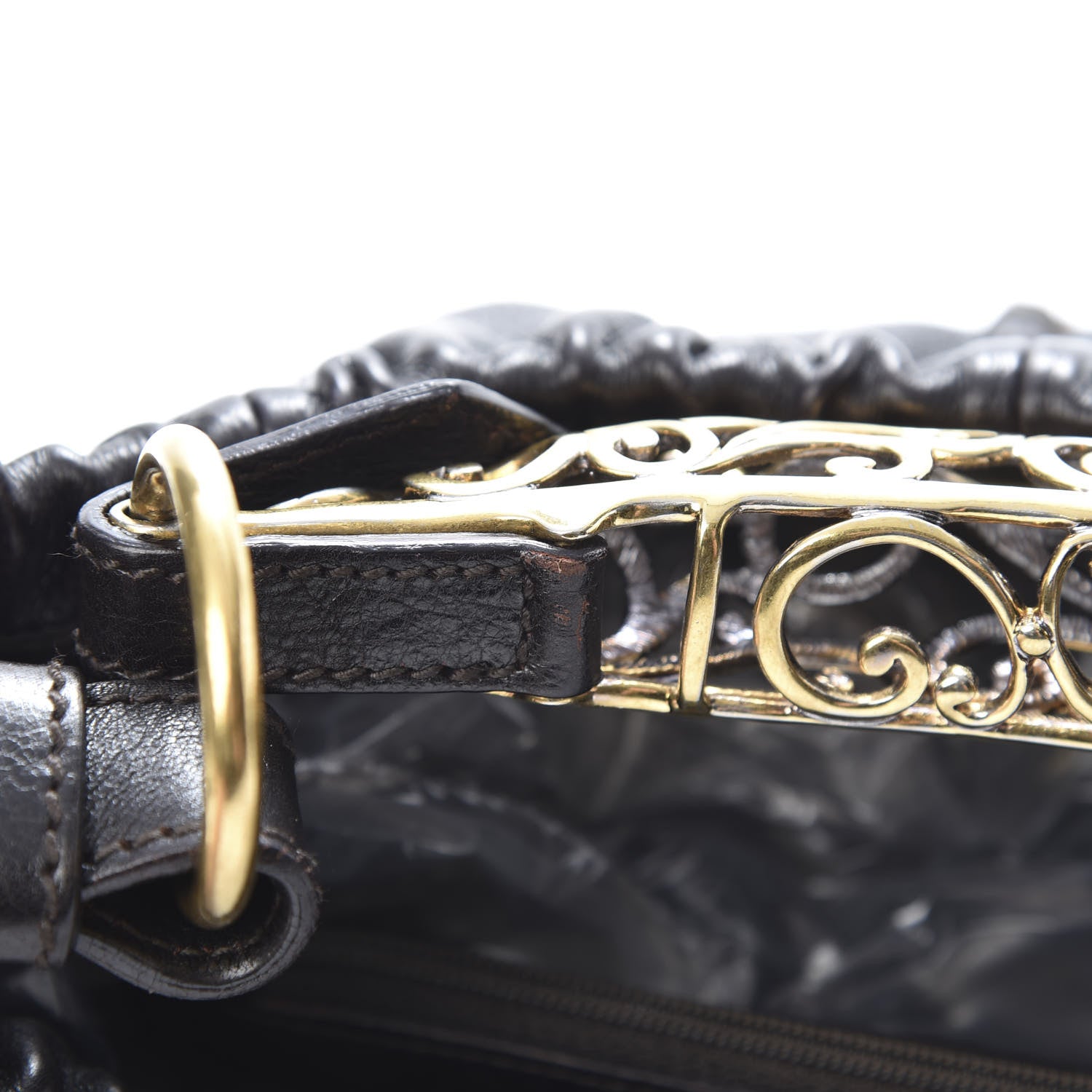 Saint Laurent Calfskin Vincennes Mombasa Hobo Black 12 of 12