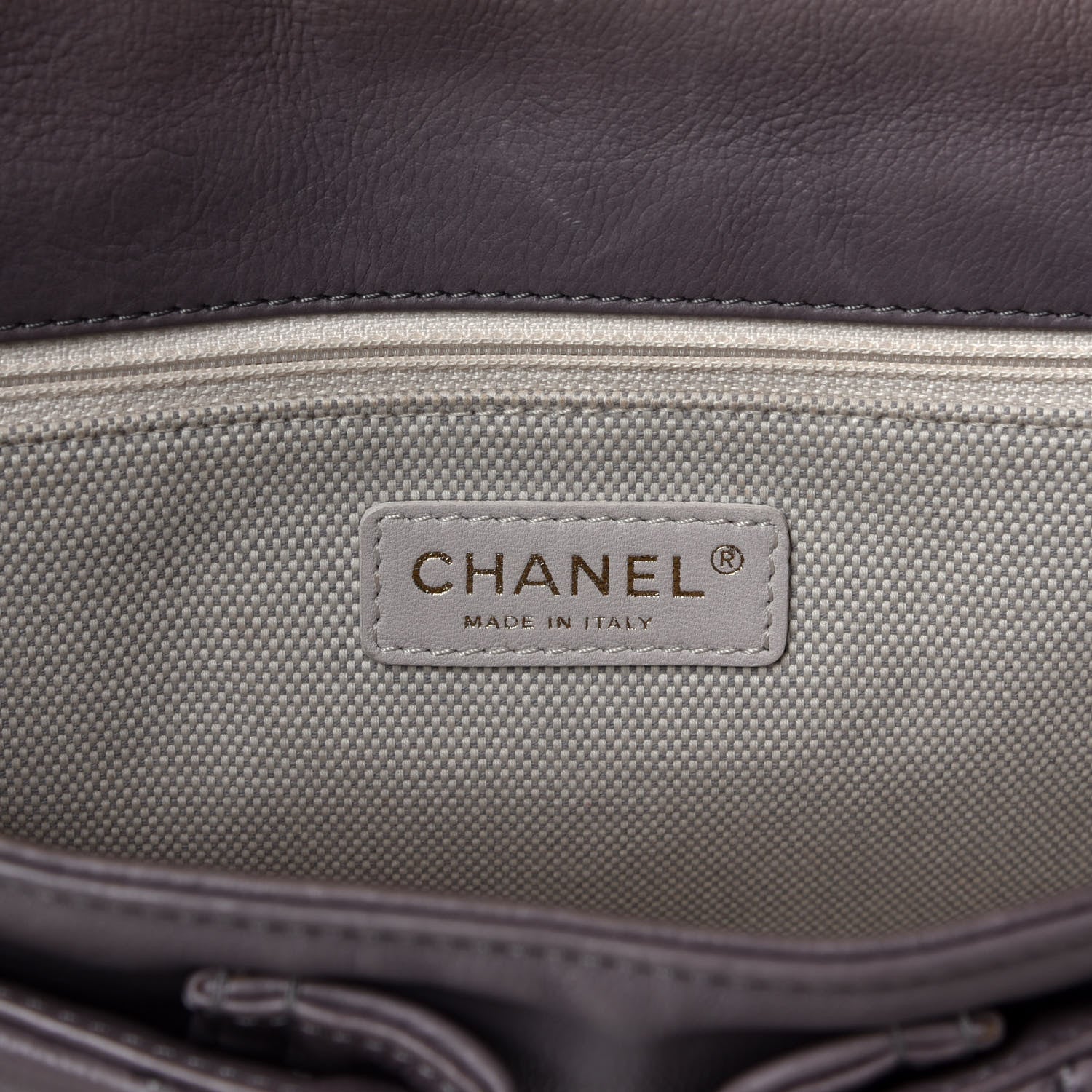 Chanel Calfskin Quilted Large Retro Chain Flap Grey 8 of 10
