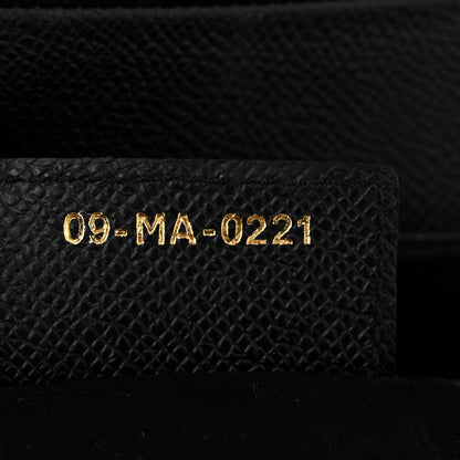 Christian Dior Grained Calfskin Saddle Bag Black 7 of 13