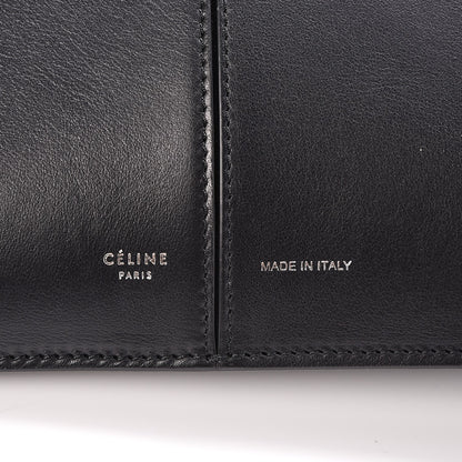 Celine Supple Natural Calfskin Medium Tri-Fold Bag Black 7 of 7