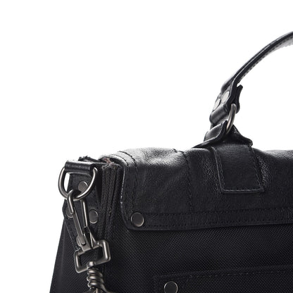 Proenza Schouler Lambskin Nylon Extra Large PS1 Satchel Black 9 of 14