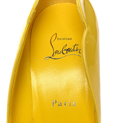 Christian Louboutin Patent Hot Chick 100 Pumps 39 Citrus 7 of 7