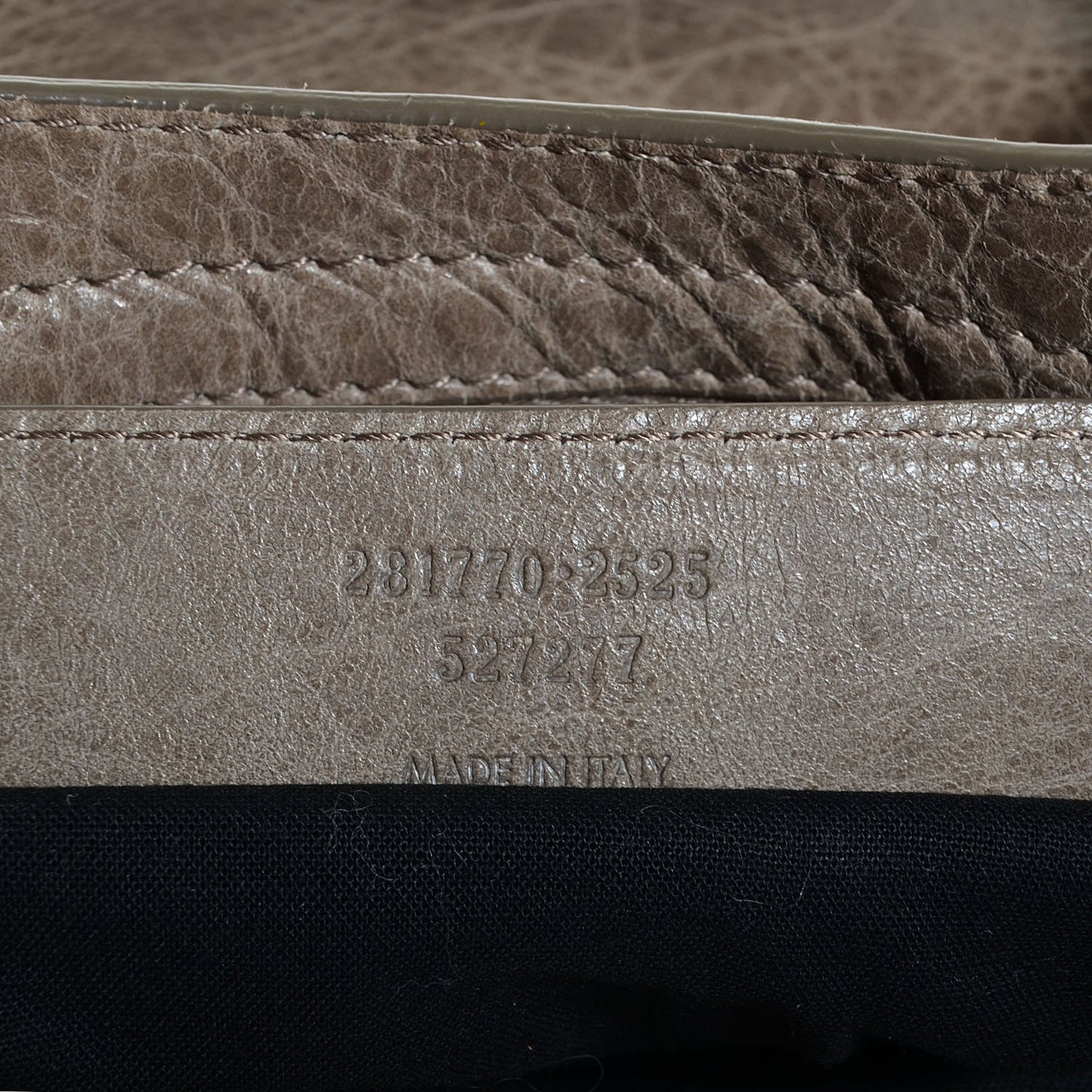 Agneau Giant 12 Rose Gold Hardware City Gris Poivre
