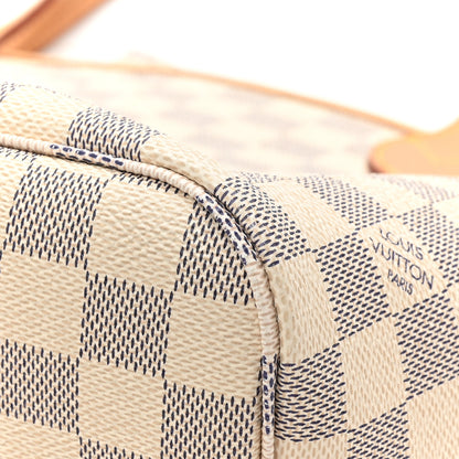 Louis Vuitton Damier Azur Neo Neverfull MM Rose Ballerine 17 of 18