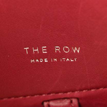 The Row Polished Saddle Calfskin Soft Margaux 10 Bag Amaranto 6 of 9