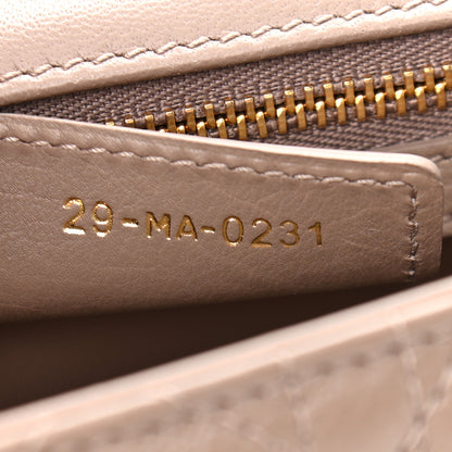 Christian Dior Calfskin Cannage Medium Caro Bag Taupe 7 of 13