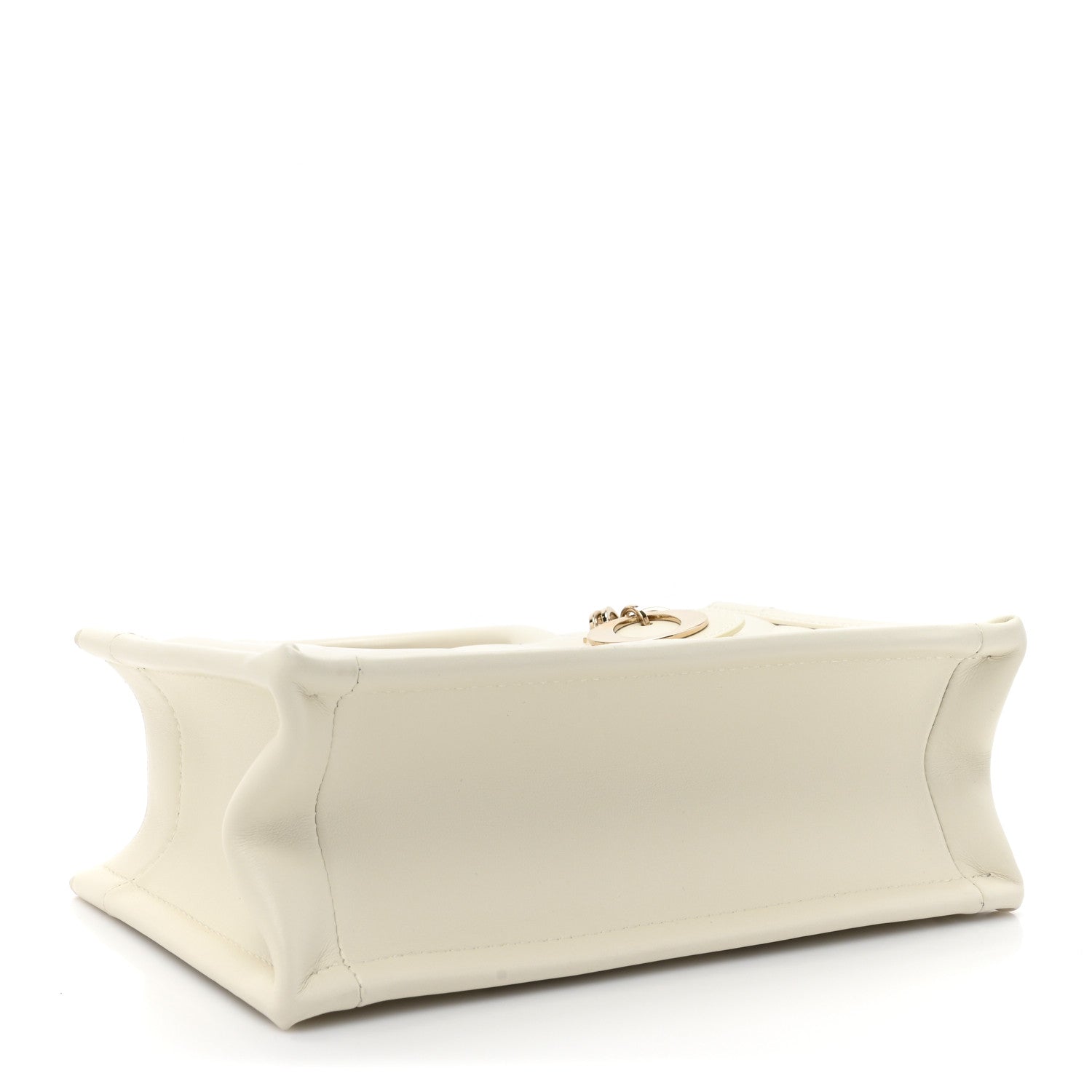 Christian Dior Calfksin Macrocannage Mini Book Tote White 4 of 12