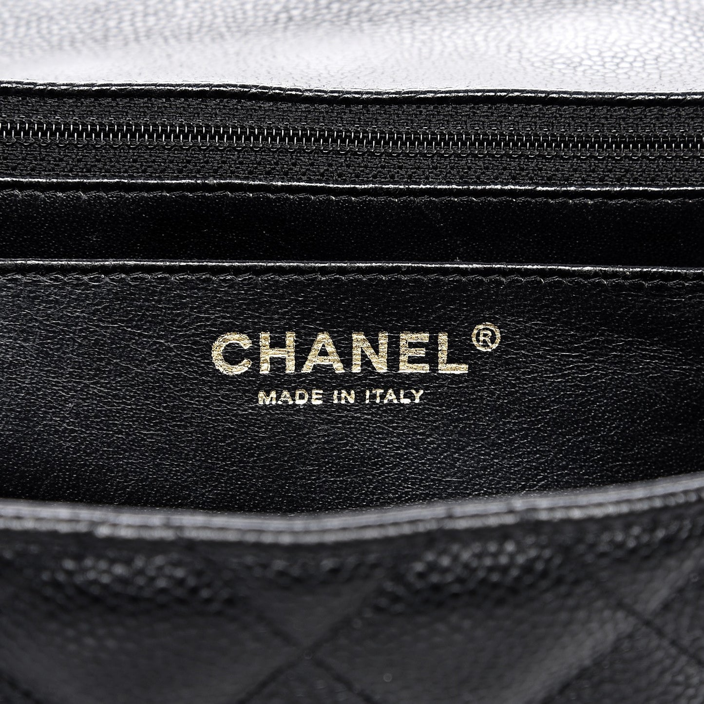 Caviar Quilted Jumbo Single Flap Black