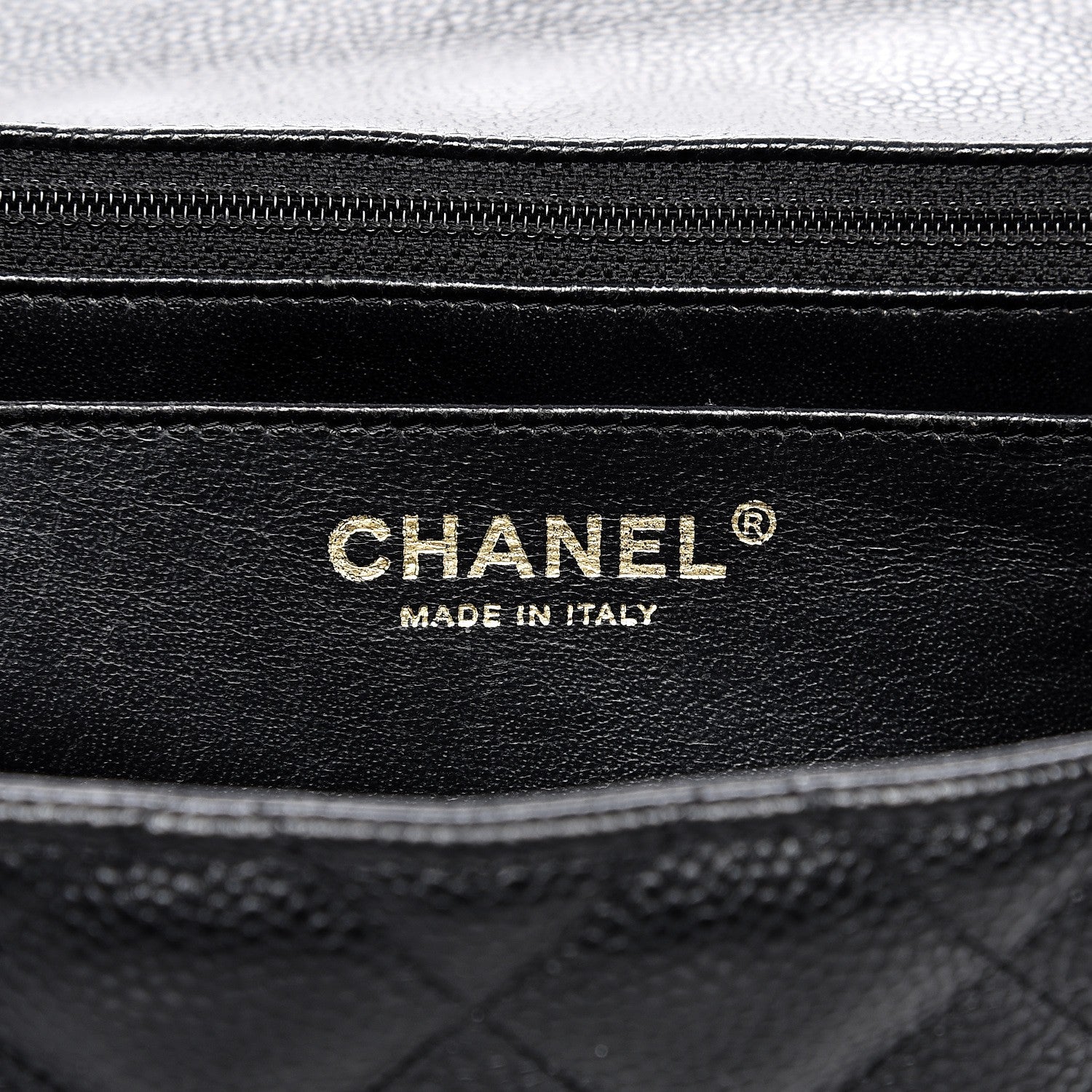 Chanel Caviar Quilted Jumbo Single Flap Black 6 of 13