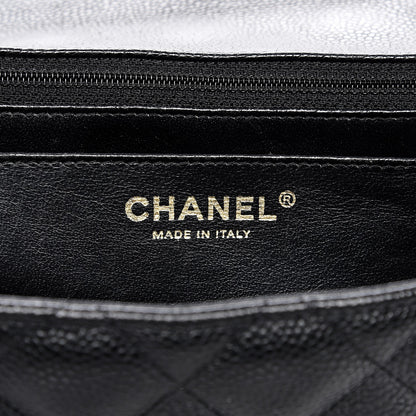 Chanel Caviar Quilted Jumbo Single Flap Black 6 of 13