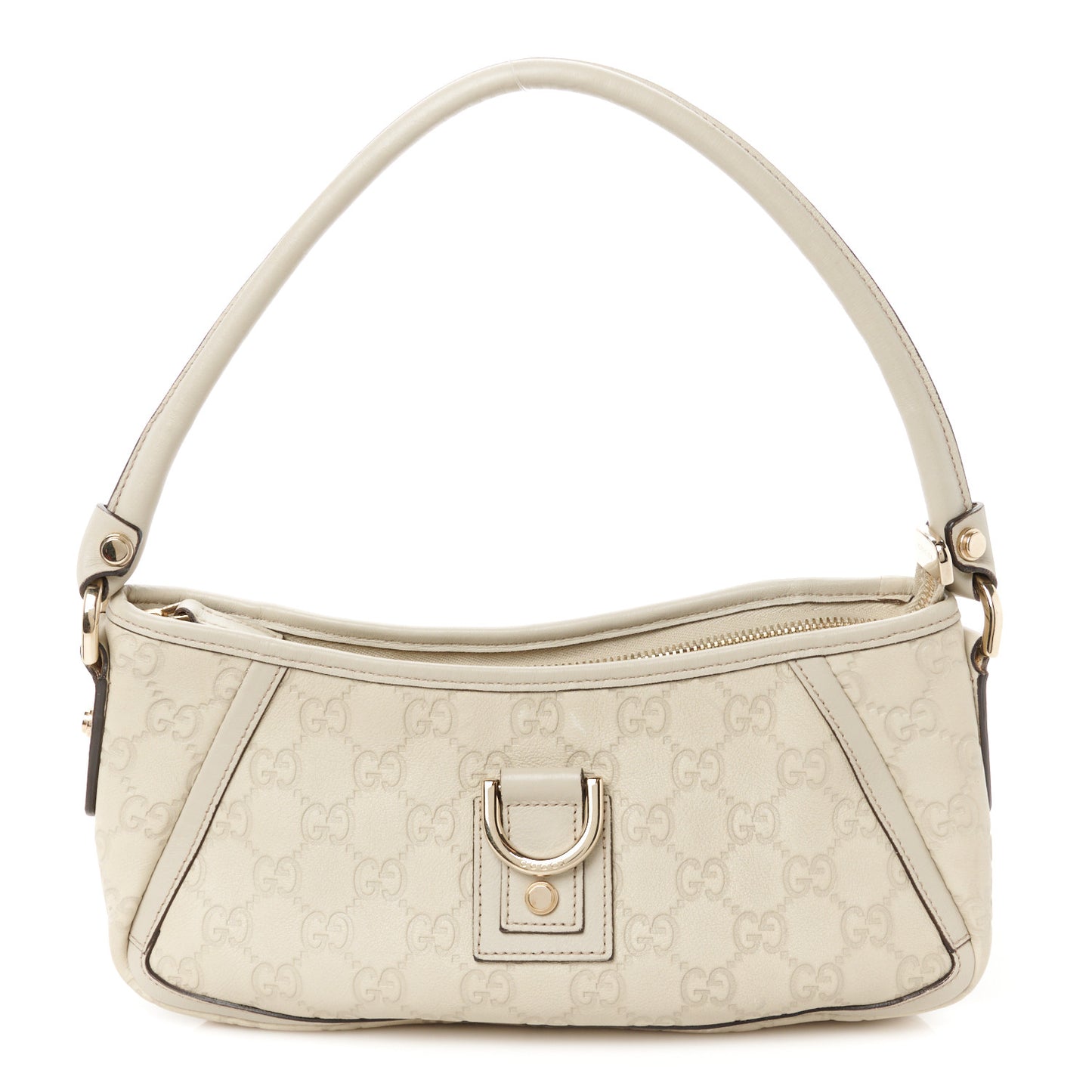 Guccissima D Ring Abbey Pochette  Off White