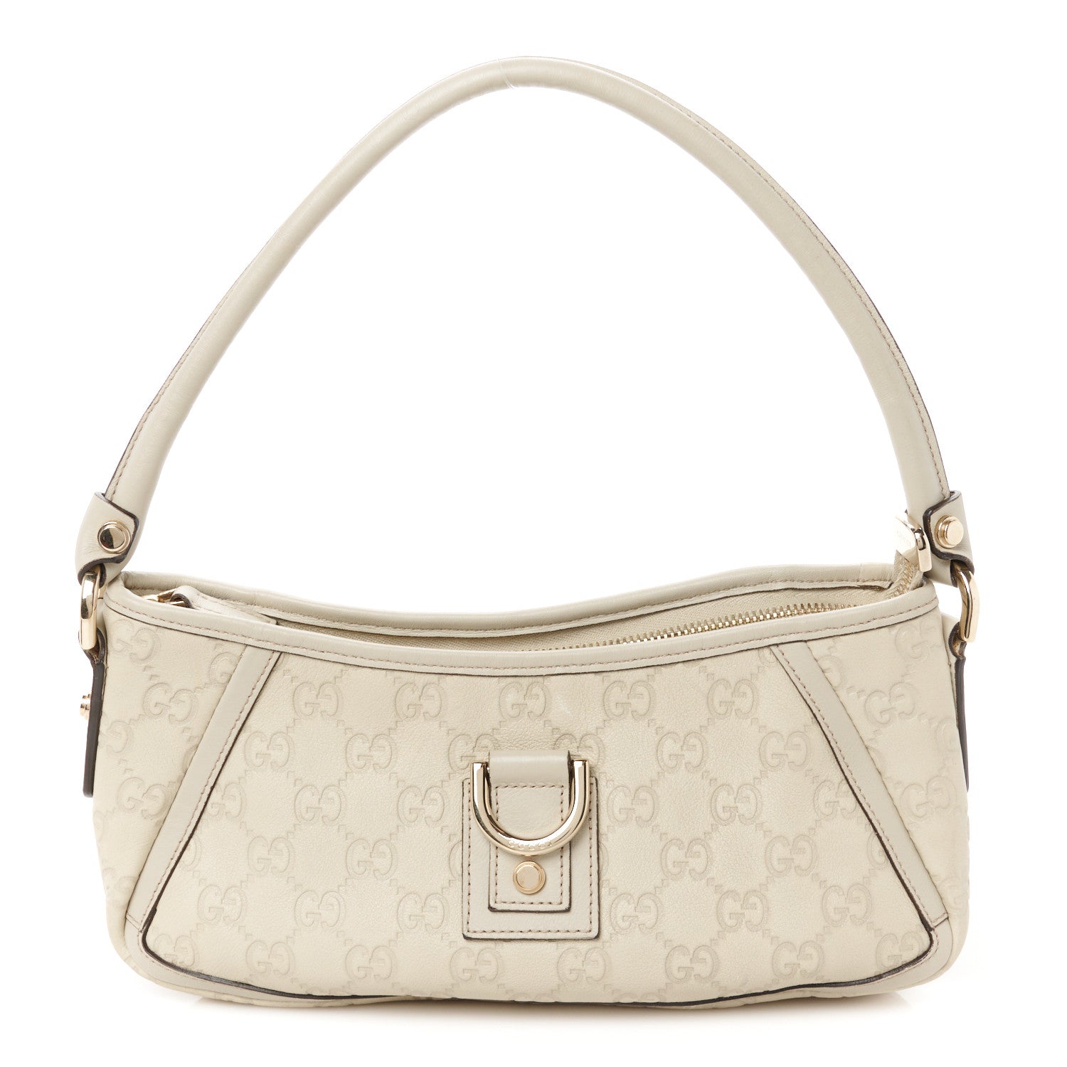 Gucci Guccissima D Ring Abbey Pochette  Off White 1 of 12