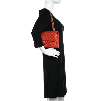 Chanel Caviar Quilted Medium Double Flap Red 2 of 11