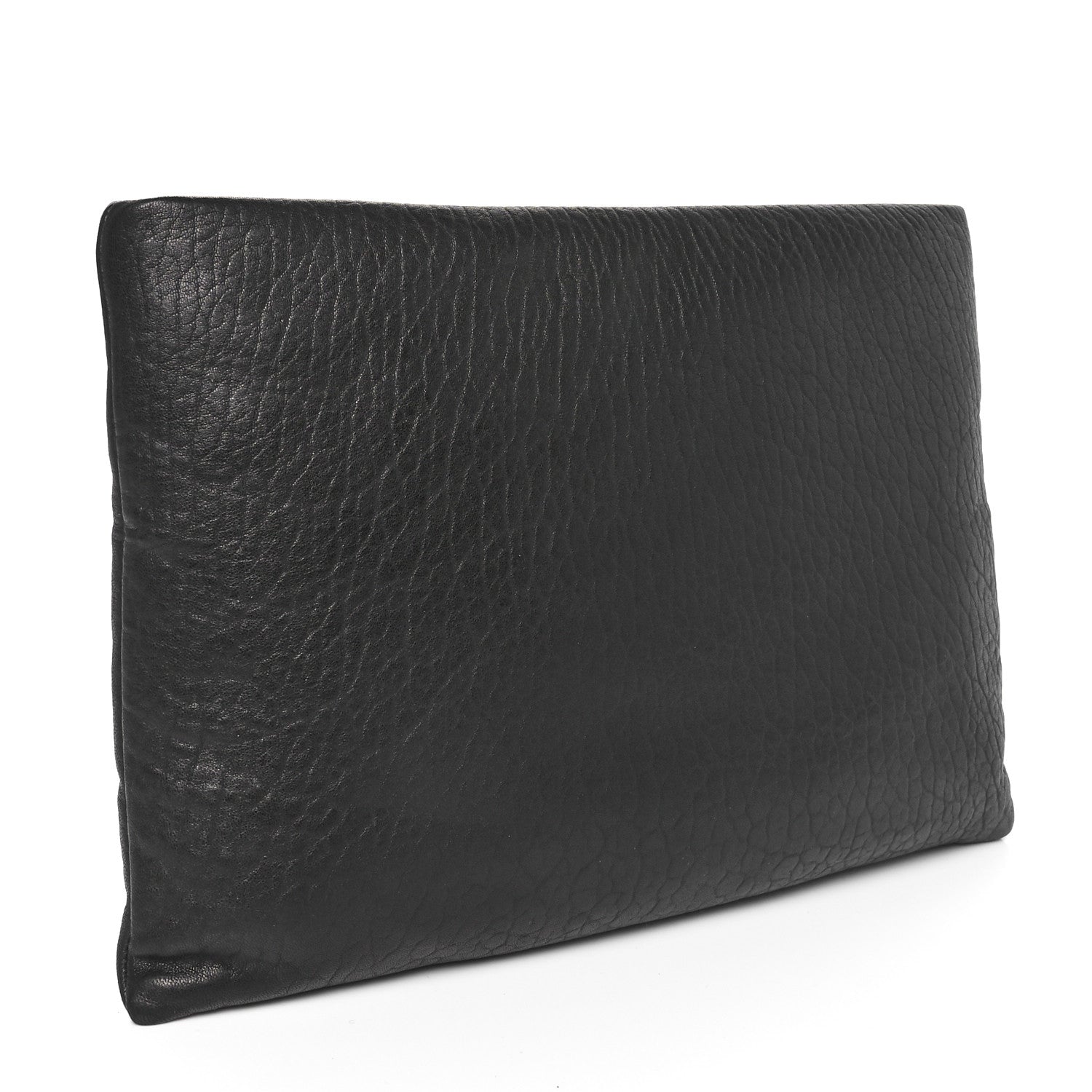 Saint Laurent Lambskin Large Puffy Pouch Black 3 of 11