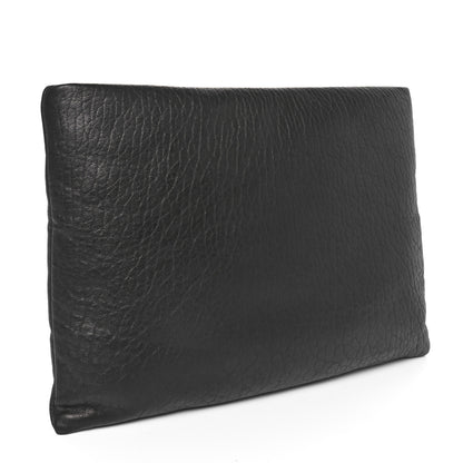 Saint Laurent Lambskin Large Puffy Pouch Black 3 of 11